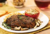 Sirloin Chops with Dried Porcini Mushroom Rub