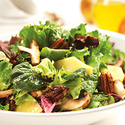 Apple & Mushroom Salad with Spicy Pecans