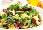 Apple & Mushroom Salad with Spicy Pecans