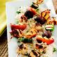 Grilled Chicken and Peach Kabobs