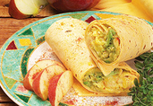 Curried Apple and Shrimp Wraps