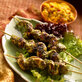 Marinated Grilled Chicken Skewers with California Raisin Sambal (Murghi Kebabs)