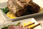 Grilled Rack of Lamb with Fresh Lemon and Herbs
