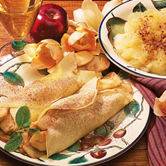 Warm Apple Crepes