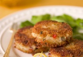 Oven-Baked Catfish Cakes with Lemon Caper Sauce