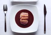 Duck with Cherry Cinnamon Sauce 