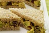 Curried Chicken and Avocado Salad Sandwiches