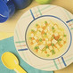 Chicken and Stars Soup with Peas