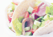 Steak Salad-Stuffed Pockets