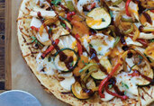 Summer Veggie n Barbecue Chicken Pizza
