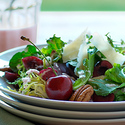 Cherry Arugula Salad in the Pink
