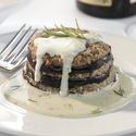 Turkey Moussaka with Gorgonzola Cream Sauce