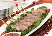 American Lamb Lollipops with Festive Sauces