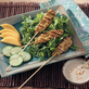 Turkey Satay Salad with Mango and Mixed Greens