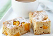 Peach White Chocolate Coffee Cake