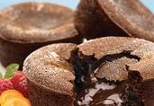 Molten Spiced Chocolate Cabernet Cakes 