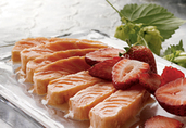 Salmon Tataki with Strawberry Miso