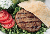 Gyro-Burger with Yogurt Sauce