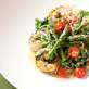 Lemon-Basil Canola Oil Over Grilled Prawns And Pasta