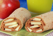Peanutty Apple Wraps