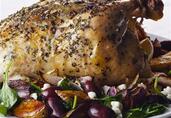 Roast Chicken with Potatoes, Olives and Greek Seasoning