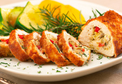 Apple, Leek & Mushroom Chicken Breast Pinwheels