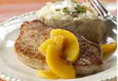 Spiced Peach Pork Chops
