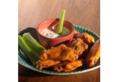 Authentic Buffalo Chicken Wings with Homemade Blue Cheese Dressing