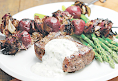 Grilled Steak with Beets & Radicchio
