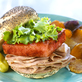 Roasted Pork Loin and Watermelon Sandwich with Honey Mustard - Sweet and Spicy