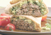Southwestern Beef & Bean Burger Wraps
