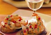 Vanilla Shrimp Crostini