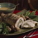 Spiral Stuffed Turkey Breast with Cider Gravy