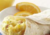 Ham & Cheese Breakfast Burritos