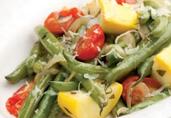 Braised Green Beans & Summer Vegetables