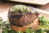 Grilled Filet Mignon with Herb Butter and Texas Toasts