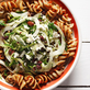 Fusilli Pasta with Chile Sauce and Black Bean-Fennel Relish