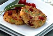 Sage and Cranberry Crab Cakes