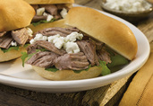 Braised Lamb and Goat Cheese Sliders 