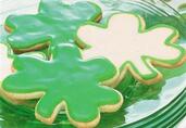 Shamrock Sugar Cookies