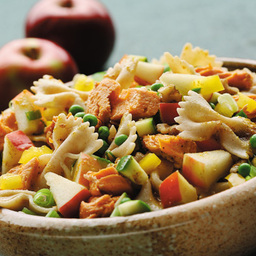 Warm Salmon Pasta Salad