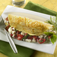 Fresh Spinach and Sweet Tomato Omelet with Feta 