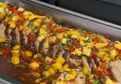 Roasted Pork Loin with Mango Salsa