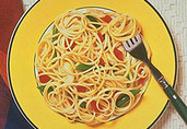 Linguine with Grilled Vegetables and Herb Bread Crumbs