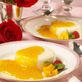 Buttermilk Panna Cotta with Mango Sauce