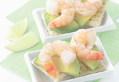 Shrimp & Avocado Canapes
