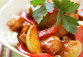 Apples with Sweet and Sour Pork