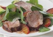 Grilled Pork Tenderloin with Plums and Roasted Cinnamon