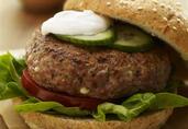 Greek Turkey Burgers with Spiced Yogurt Sauce