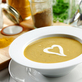 Yellow Split Pea Soup with Chile-Spiked Onion and Crème Fraîce
